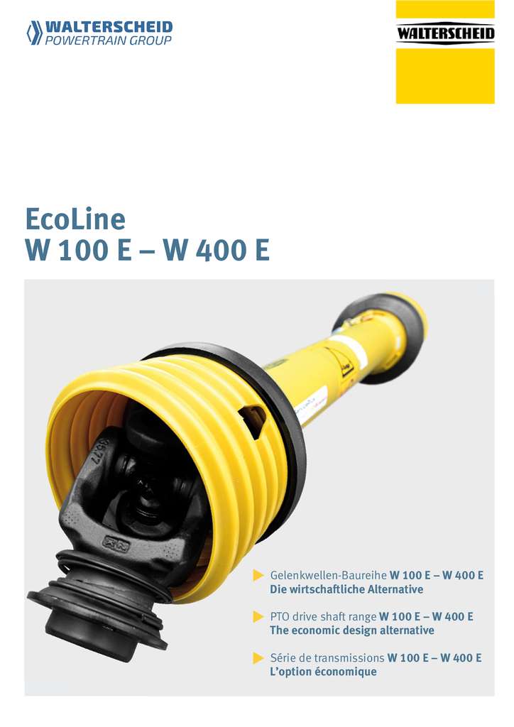 Walterscheid Ecoline W100E - W400E