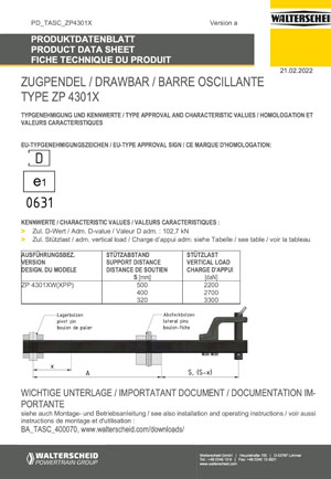 Drawbar ZP4301X