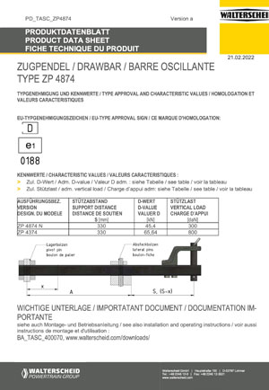 Drawbar ZP4874