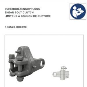 Repair instructions shear bolt clutch KB61/20 and KB61/30