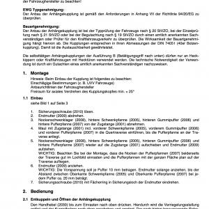 Bedienungsanleitung Nutzfahrzeugkupplung KU200
