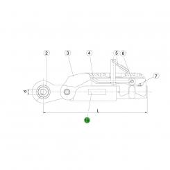 1200012 La ASST-B avec goupille de serrage seul Walterscheid® Autocollant - 1200012