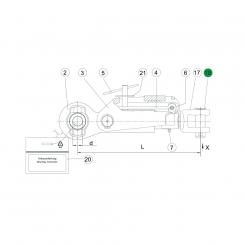 1205059 La ADSST-S spare parts Walterscheid® Pin 80 - 1205059