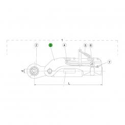 1205120 La ASST-B|S avec axe plein seul Walterscheid® Doigt de verrou ASST-B/S - 1205120