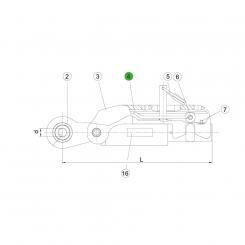 1307982 La ASST-B|S avec axe plein seul Walterscheid® Arceau ASST 130 - 1307982