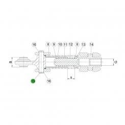 1308953 La ASST-B|S avec axe plein seul Walterscheid® Boulon 101.6 - 1308953