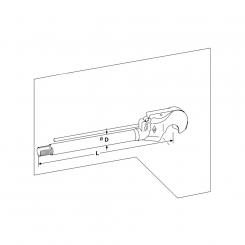 1309473 La Spare parts HOLHSC-63 - C90 Walterscheid® Piston rod+Hook HOL-C70 CAT.3H - 1309473