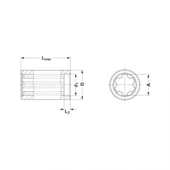 1045416 Ds Zubehör Walterscheid® Nabe KNP 1 3/4-6 - 1045416