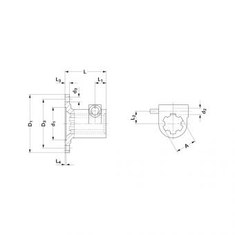 1080740 Ds Zubehör Walterscheid® Aufsteckflansch D 100 - 1080740
