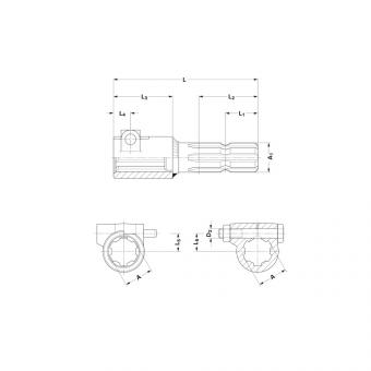 1083504 Ds Zubehör Walterscheid® Reduzierstück KWP 1 3/4-6 - 1083504