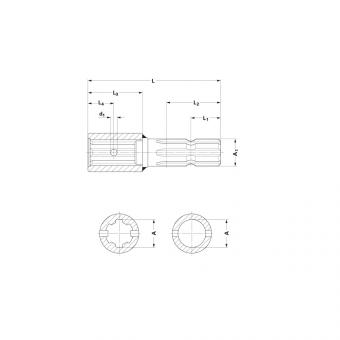 1084312 Ds Zubehör Walterscheid® Reduzierstück KWP 1 3/8-21 - 1084312