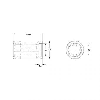 1105240 Ds Zubehör Walterscheid® Nabe KNP 6x21x25 - 1105240