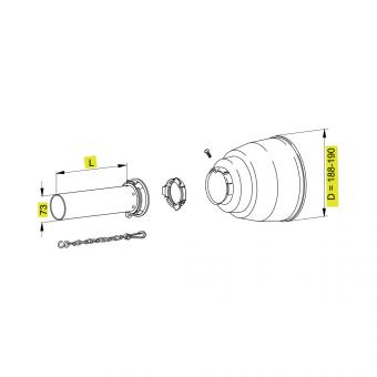 1166092 La Walterscheid® Safety guard half inner SCH 25 - 1166092
