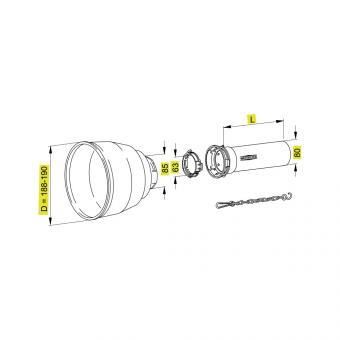 1166095 La Walterscheid® Safety guard half outer SCH 25 - 1166095