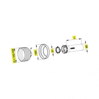 1199914 La Walterscheid® Demi protecteur extérieur SDH 15 - 1199914