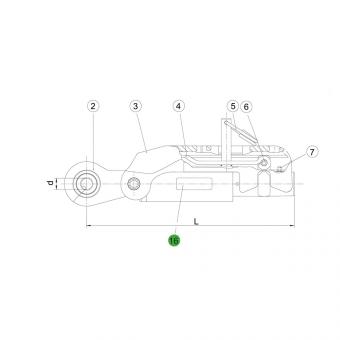 1200012 La ASST-B avec goupille de serrage seul Walterscheid® Autocollant - 1200012