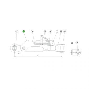 1205657 La ADSST spare parts Walterscheid® Bolt ADSST/S - 1205657