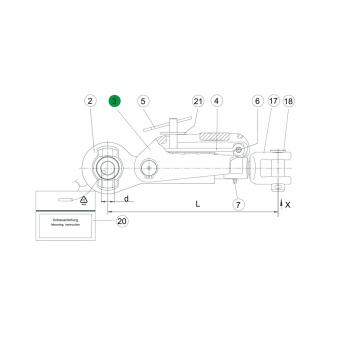 1205659 La ADSST-S spare parts Walterscheid® Bolt ADSST/S - 1205659