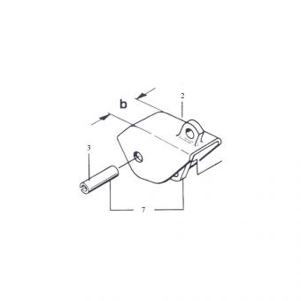 1305257 La Unterlenkerhaken Einzelteile UHK-B Walterscheid® AgraSet 309 - 1306257