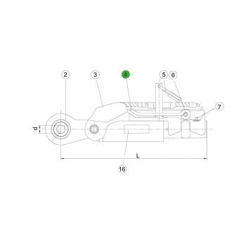 1307982 La ASST-B|S avec axe plein seul Walterscheid® Arceau ASST 130 - 1307982