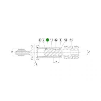1308144 La ASST-B|S avec axe plein seul Walterscheid® Bague de guidage ASST - 1308144