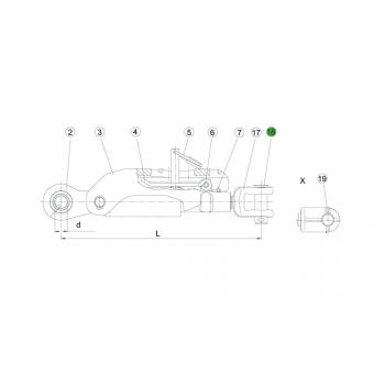 1308498 La ADSST seul Walterscheid® Boulon 80 - 1308498
