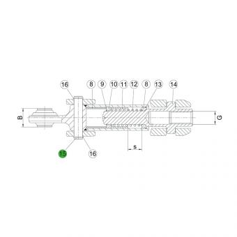1308953 La ASST-B|S avec axe plein seul Walterscheid® Boulon 101.6 - 1308953
