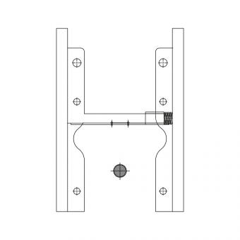 8002614 La Hitches Walterscheid® Quick adjustable support KU367K – 8002614