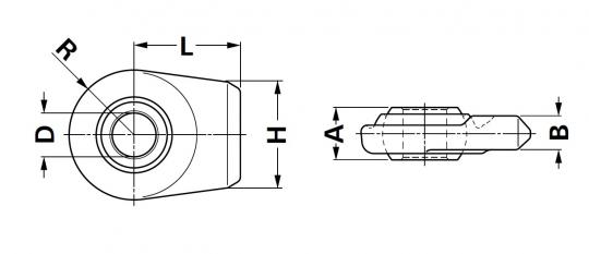 Kugelgelenkkopf Unterlenker 3 Kugelgelenkköpfe für Unterlenker Walterscheid® Kugelgelenkkopf UL CAT. 2H - 1306383