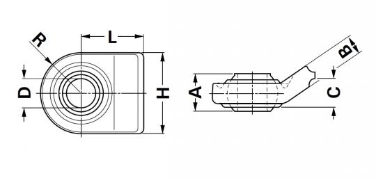Kugelgelenkkopf Unterlenker 4 Kugelgelenkköpfe für Unterlenker Walterscheid® Kugelgelenkkopf UL CAT. 3 - 1201505