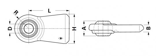 Kugelgelenkkopf Unterlenker 6 Kugelgelenkköpfe für Unterlenker Walterscheid® Kugelgelenkkopf UL CAT. 2 - 1200750