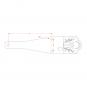 8005264 La Barre à boule KBa Walterscheid® Latte de traction à boule KBa8301XW15 - 8005264