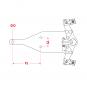 8005452 La Technique d’attelage Walterscheid® Latte de traction à boule KBa8303BZWL50 - 8005452